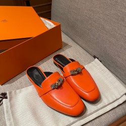 에르메스 2022 여성용 뮬 슬리퍼 WA616 S8