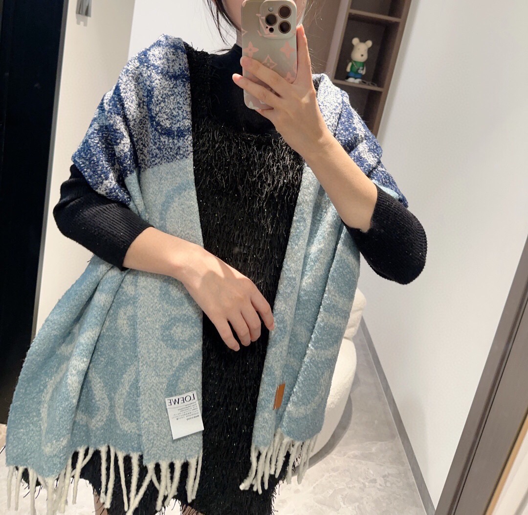 로에베 울 스카프 SN1027 SG1_A