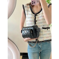 [홍콩명품.CHANEL] 샤넬  스몰 체인 플랩백 블랙 GD