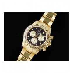 ROLEX 로렉스 롤렉스 데이토나 126508 크로노 옐로우골드 블랙/옐로우 다이얼, 메탈밴드