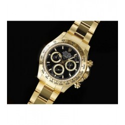 ROLEX 로렉스 롤렉스 데이토나 126508 크로노 옐로우골드 블랙 다이얼, 메탈밴드