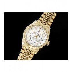 ROLEX 로렉스 롤렉스 스카이드웰러 42mm 336938 옐로우골드 화이트 다이얼, 남자명품시계,워치,남자,SA,명품시계,메탈밴드