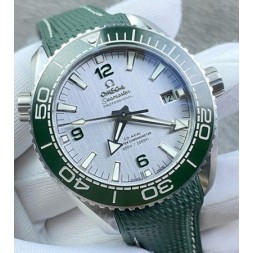 [홍콩명품시계.OMEGA] 오메가 시마스터 씨마스터 플래닛 오션 그레이 다이얼 그린밴드 600M 43.5mm 남성용 시계