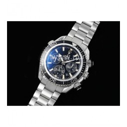 [홍콩명품시계.OMEGA] 오메가 시마스터 크로노 43mm 블랙 베젤 블랙 다이얼 메탈스트랩