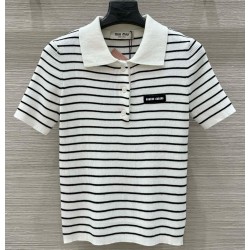 [홍콩명품.MIU MIU ] 미우미우 2025 여성용 니트반팔 WA5551 JS-A  홍콩명품의류,구매대행,온라인명품