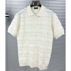 [홍콩명품.ZEGNA] 제냐 2025 남성용 울+잠사 니트반팔티 ZN568 PD  홍콩명품의류,구매대행,온라인명품