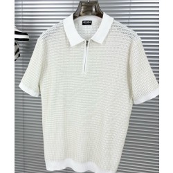 [홍콩명품.ZEGNA] 제냐 2025 남성용 울+잠사 니트반팔티 ZN576 PD  홍콩명품의류,구매대행,온라인명품