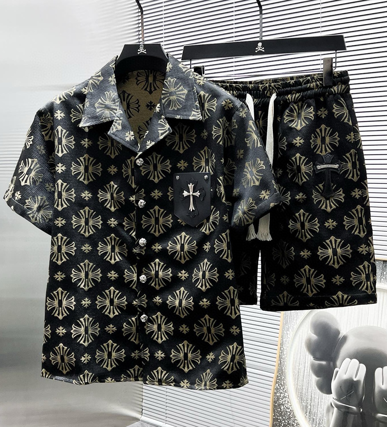 [홍콩명품.CHROME HEARTS] 크롬하츠 2025 남성용 반팔셔츠세트 GC298 PD 홍콩명품의류,구매대행,온라인명품