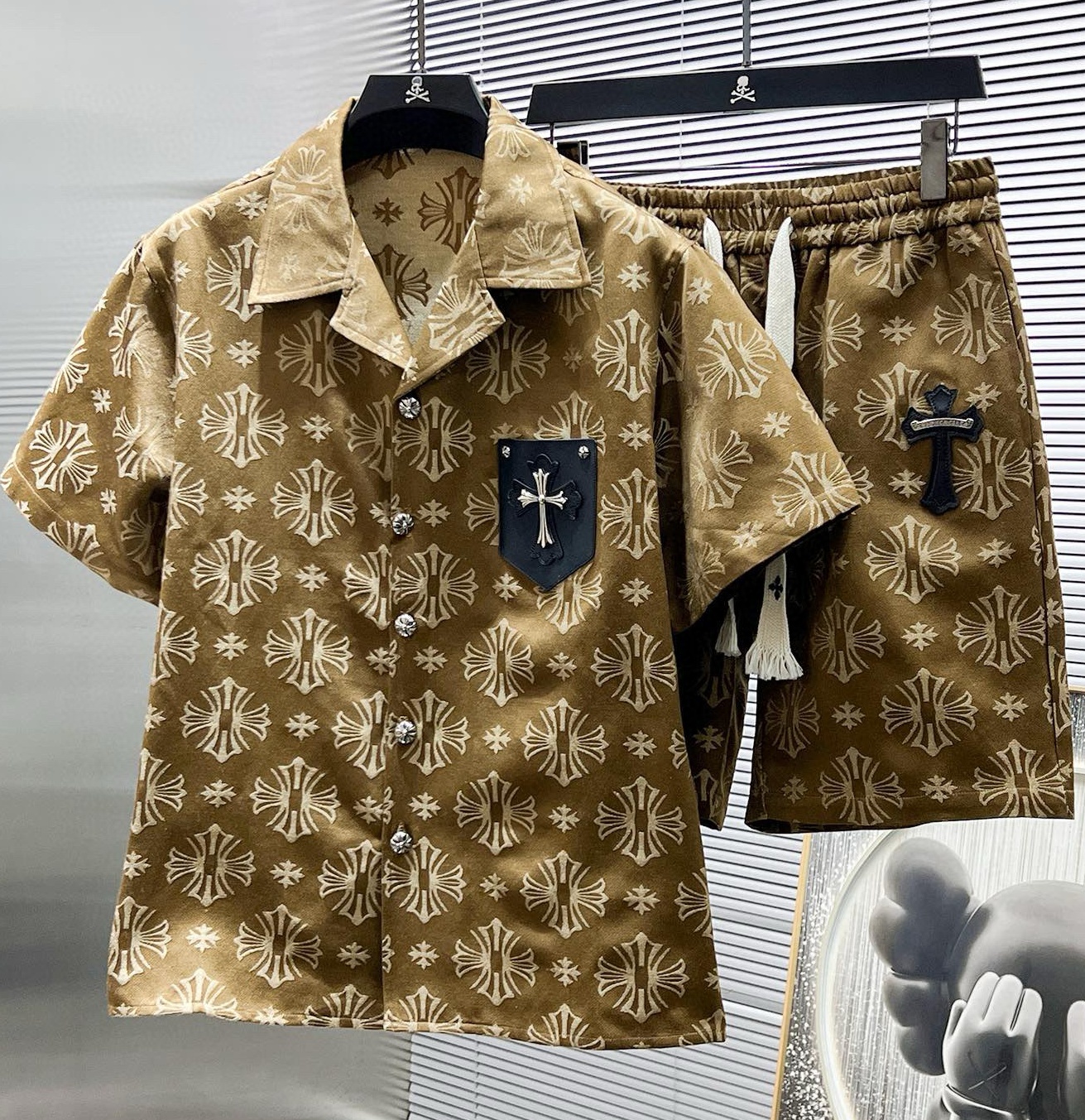 [홍콩명품.CHROME HEARTS] 크롬하츠 2025 남성용 반팔셔츠세트 GC299 PD 홍콩명품의류,구매대행,온라인명품
