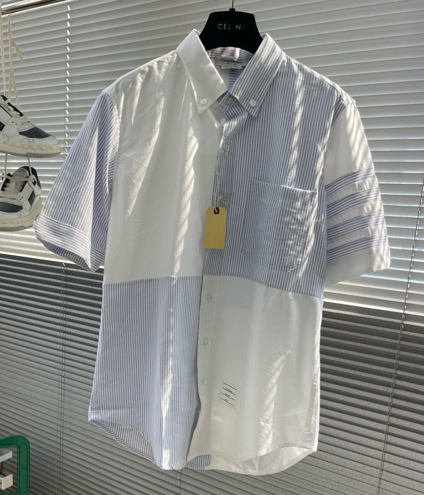 [홍콩명품.THOM BROWNE ] 톰 브라운 2025 남성용 반팔셔츠  TB1227 HD 홍콩명품의류,구매대행,온라인명품