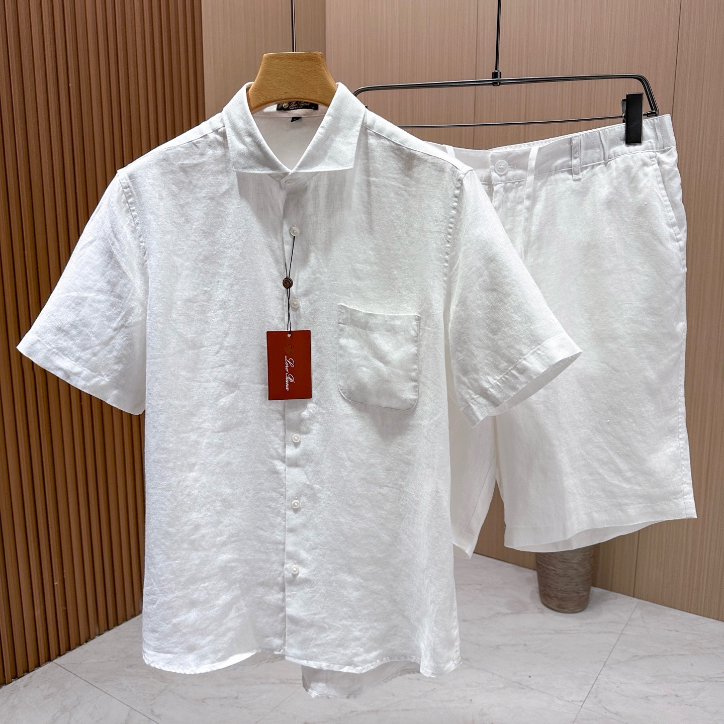 [홍콩명품.loro piana] 로로피아나 2026 남성용 린넨반팔셔츠세트 LP1359 HD 홍콩명품의류,구매대행,온라인명품