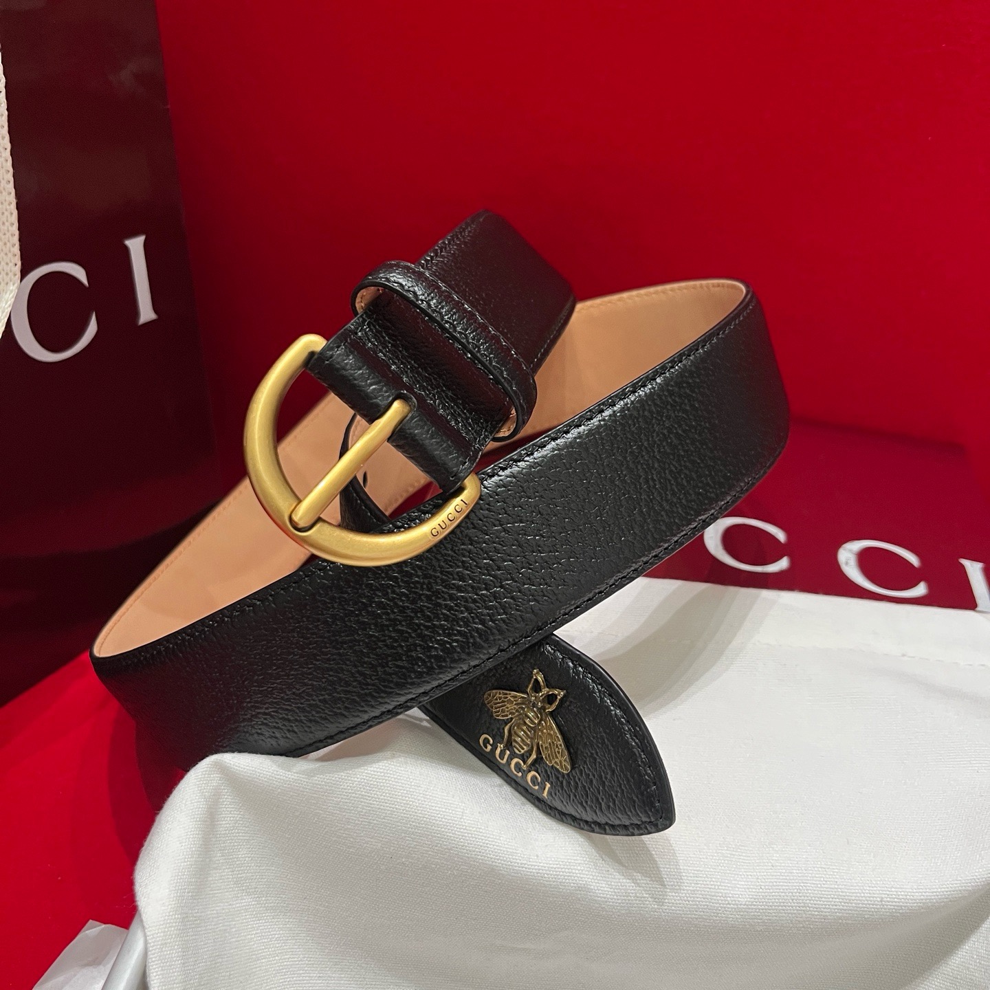[홍콩명품.GUCCI]구찌 2026 남성용 가죽벨트 4.0 CM GC018